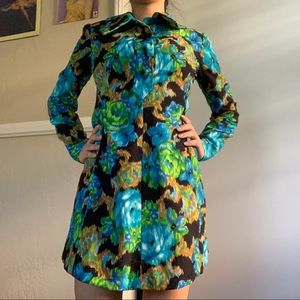 Vintage long sleeve flower dress